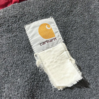 00's Carhartt ワインレッド 裏フリース シェル ブルゾン ジャケット