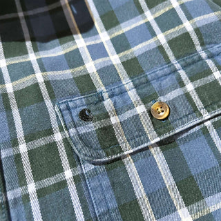 00's Carhartt ダブルポケット ヘビーフランネル L/Sシャツ