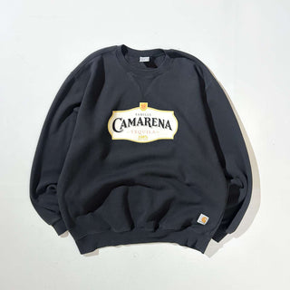 00's Carhartt 前V プリント スウェットシャツ
