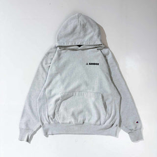 00's Champion "PREMIUM REVERSE WEAVE" ワンポイント スウェット フーディー