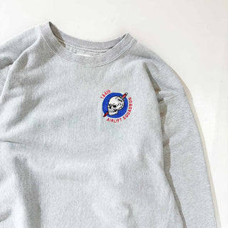 ～00's Champion "PREMIUM REVERSE WEAVE" ドクロ ワンポイント スウェット シャツ