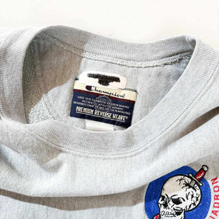 ～00's Champion "PREMIUM REVERSE WEAVE" ドクロ ワンポイント スウェット シャツ