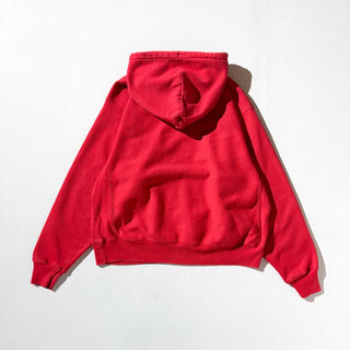 ～00's Champion "PREMIUM REVERSE WEAVE" プリント スウェット フーディー (レッド)
