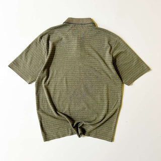 00's Claiborne ピマコットン 比翼 ニット S/S ポロシャツ