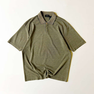 00's Claiborne ピマコットン 比翼 ニット S/S ポロシャツ