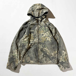 00's Columbia リアルツリーカモ フリースライニング コットン パーカ