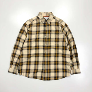 00's Columbia レーヨン混 オンブレチェック フランネルシャツ