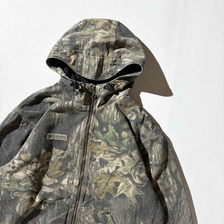 00's Columbia リアルツリーカモ フリースライニング コットン パーカ