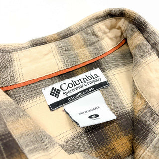 00's Columbia レーヨン混 オンブレチェック フランネルシャツ