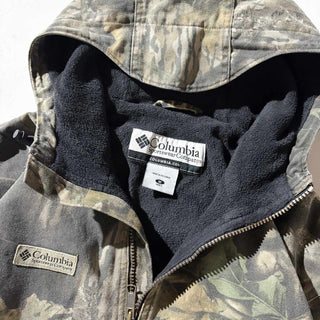 00's Columbia リアルツリーカモ フリースライニング コットン パーカ