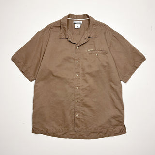 00's Columbia ラミー×コットン 開襟 S/Sシャツ