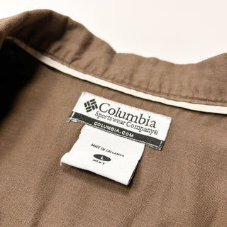00's Columbia ラミー×コットン 開襟 S/Sシャツ