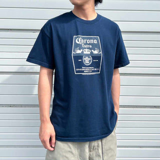 00's "Corona Extra" ロゴプリント Tシャツ