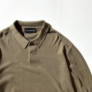00's Croft & Barrow ニット L/Sポロシャツ