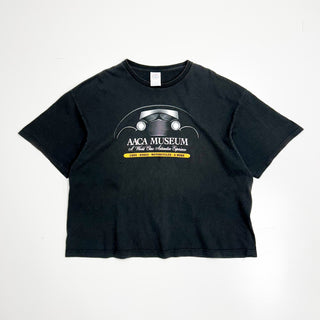 00's DELTA "AACA MUSEUM" 短丈 アートプリント Tシャツ