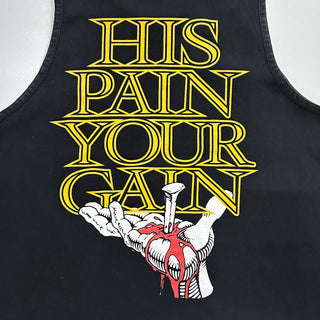 00's DELTA LORD'S GYM "HIS PAIN YOUR GAIN" ジーザス 両面プリント タンクトップ