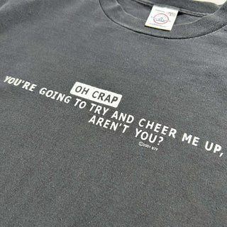 00's DELTA フェード メッセージ Tシャツ