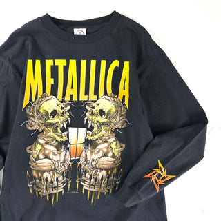 00's DELTA metallica "Pushead" バンド 両面プリント カットソー