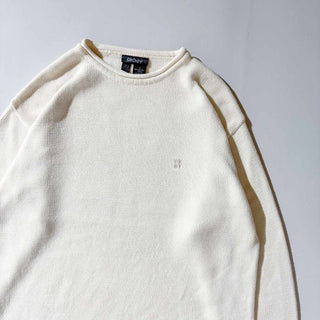 00's DKNY ロールネック コットン ニット セーター