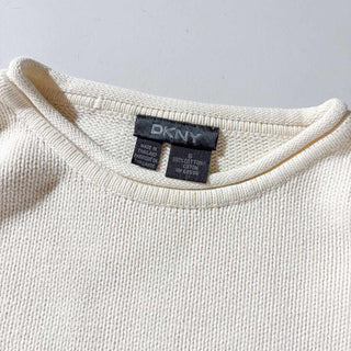 00's DKNY ロールネック コットン ニット セーター
