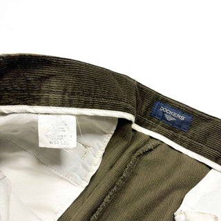 00's DOCKERS 2タック 太畝 コーデュロイ パンツ