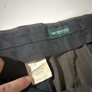 00's DOCKERS RECORD ピンヘッド チェック スラックス