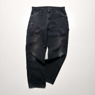 00's Dickies ボロ ペイント ダック ペインター パンツ(ブラック)