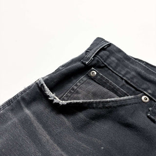 00's Dickies ボロ ペイント ダック ペインター パンツ(ブラック)