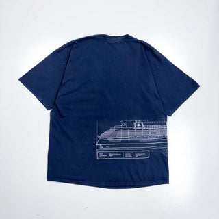 00's Disney CRUISE LINE 巻きプリント Tシャツ