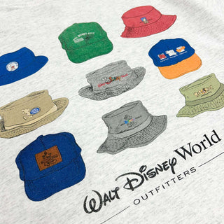 00's Disney outfitters 帽子 バックプリント Tシャツ