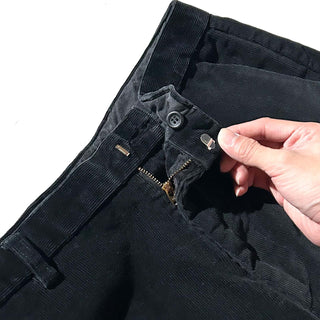 00's Dockers ブラック ワイド 細畝 コーデュロイ パンツ