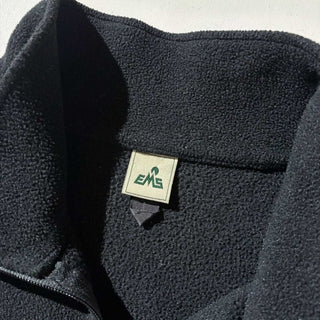 ～00's EMS "MADE IN USA" ハーフジップ フリース プルオーバー(ブラック)