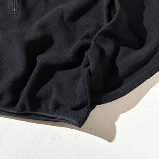 ～00's EMS "MADE IN USA" ハーフジップ フリース プルオーバー(ブラック)