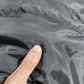 00's Eddie Bauer ブラック リップストップ ナイロン ダウン ベスト