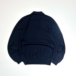 00's Eddie Bauer メリノウール ニットポロシャツ