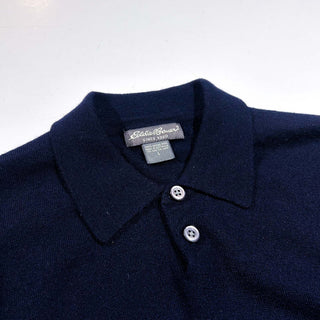 00's Eddie Bauer メリノウール ニットポロシャツ