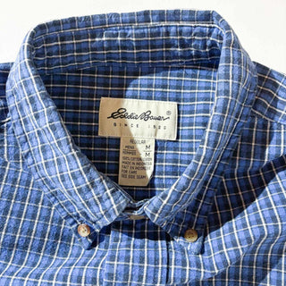 ～00's Eddie Bauer コットン チェック B.D. L/S シャツ