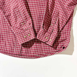00's Eddie Bauer コットン チェック B.D. L/S シャツ