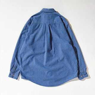 ～00's Eddie Bauer コットン チェック B.D. L/S シャツ