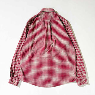 00's Eddie Bauer コットン チェック B.D. L/S シャツ
