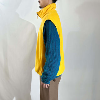 00's Faded Glory ドローコード イエロー フリース ベスト