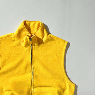 00's Faded Glory ドローコード イエロー フリース ベスト