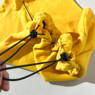 00's Faded Glory ドローコード イエロー フリース ベスト