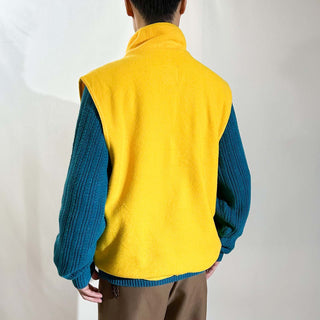 00's Faded Glory ドローコード イエロー フリース ベスト