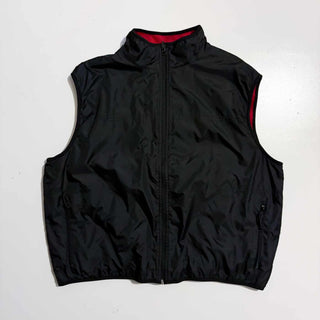 ～00's G.H.BASS&Co. フリース×ナイロン リバーシブル ベスト(レッド×ブラック)