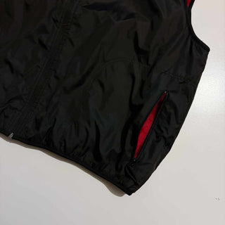 ～00's G.H.BASS&Co. フリース×ナイロン リバーシブル ベスト(レッド×ブラック)