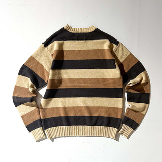 00's GAP ファットボーダー コットン ニット セーター