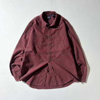 00's GAP レギュラーカラー コットン ネルシャツ