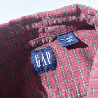 00's GAP レギュラーカラー コットン ネルシャツ