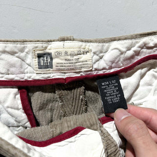00's GAP コインポケット ワイド 太畝 コーデュロイ パンツ